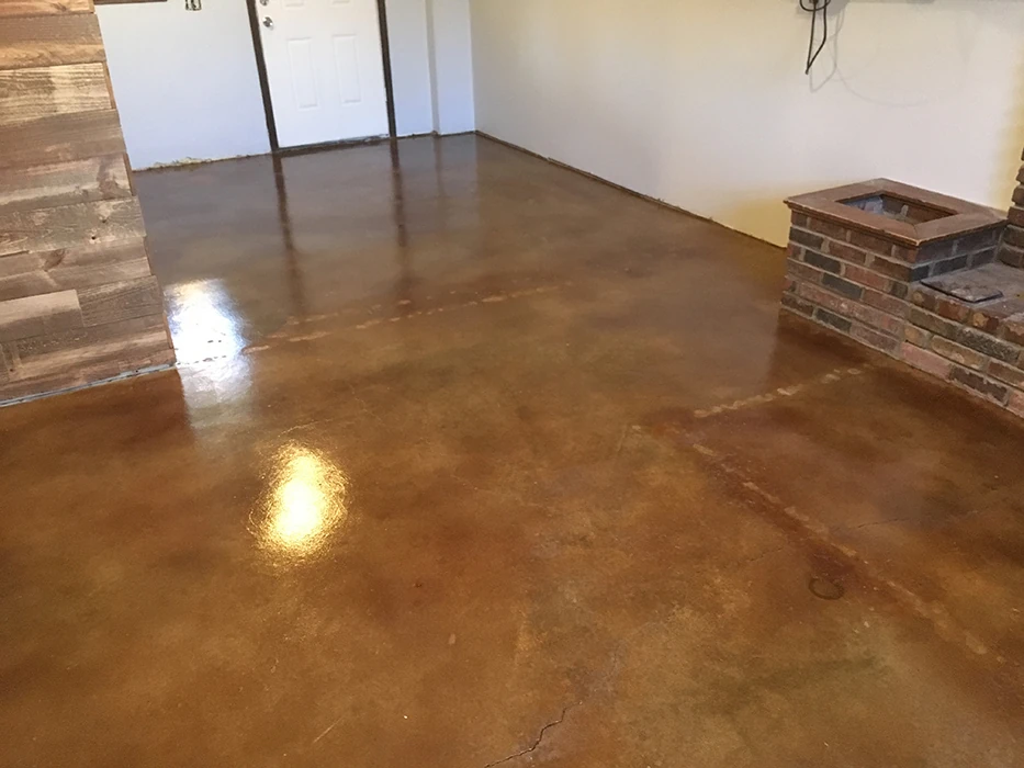 Stained Concrete Sidewalk